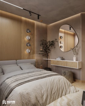 Calm,cozy master bedroom