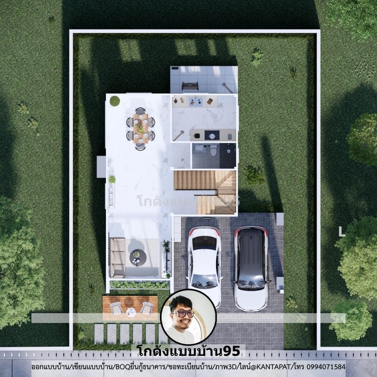 บ้านปั้นหยา2ชั้น S-131 แบบบ้าน2ชั้นสมัยใหม่ บ้านโทนสีขาวสวย ๆ-17