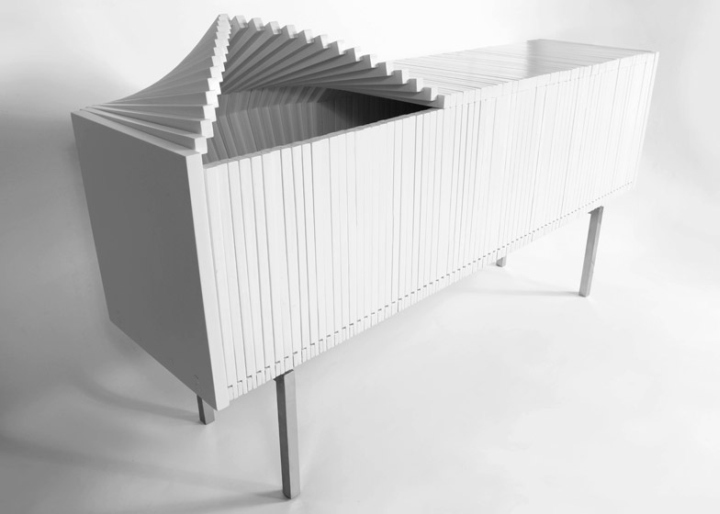 Wave Cabinet 波浪形带抽屉衣柜丨Sebastian Errazuriz-14