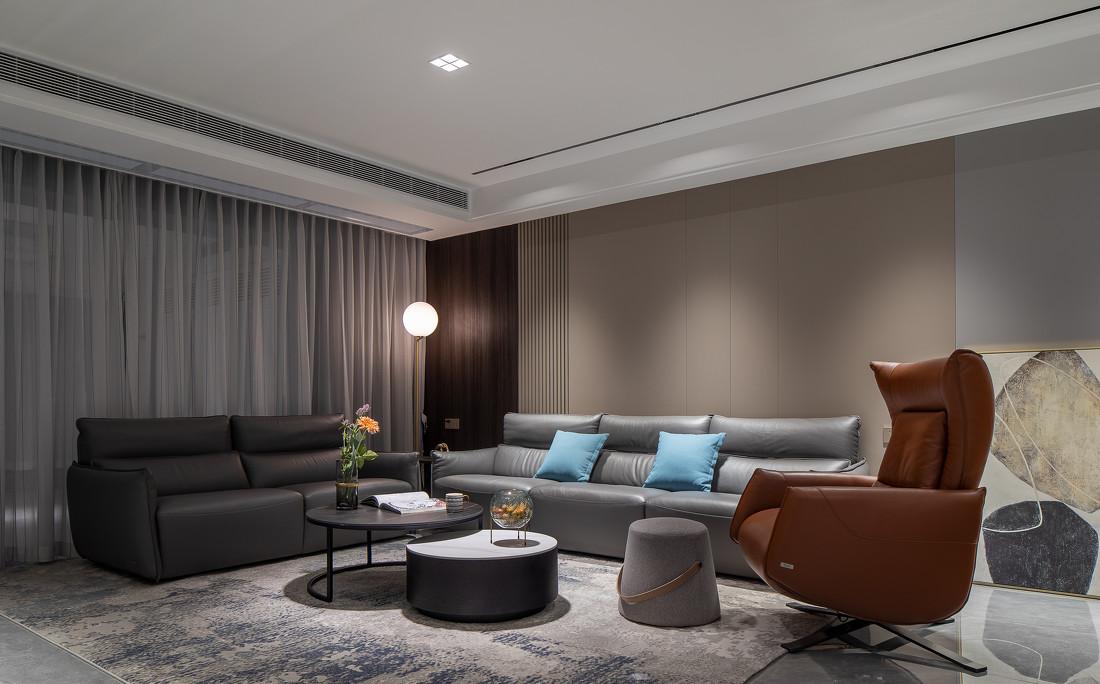 200㎡极简大平层设计丨常恩-3