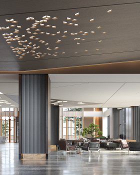 酒店空间大堂部分设计丨中国南通丨@ UNOR . 由內空間設計