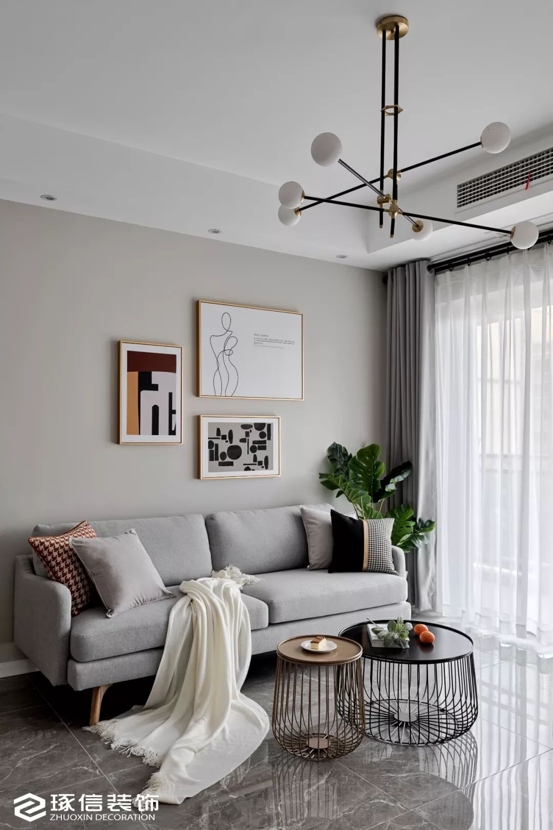 国盛园墅北区 87㎡北欧风家居设计，自然清新融入空间-47