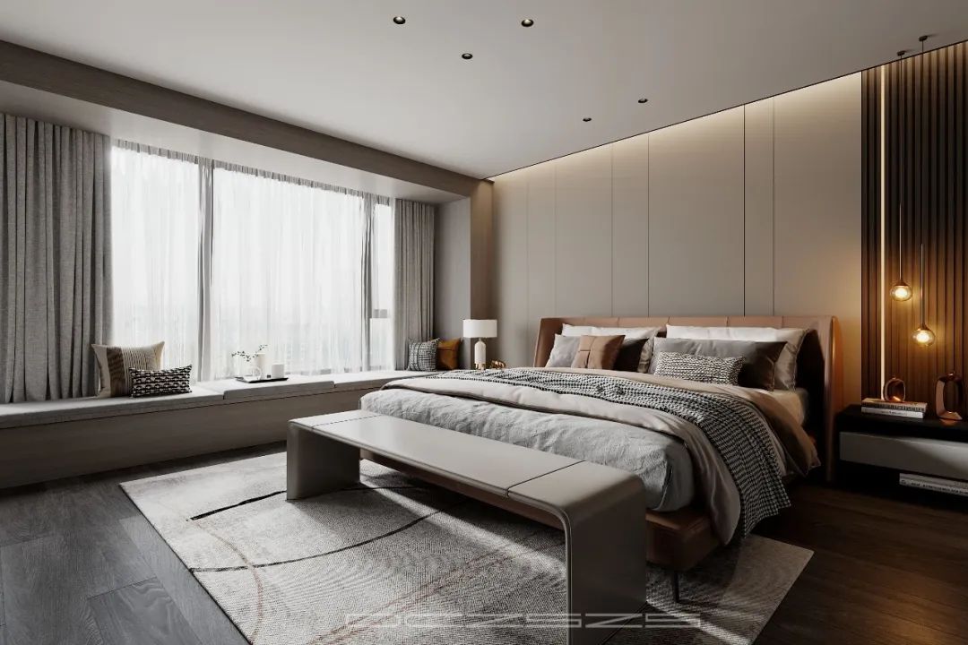 万科金域蓝湾愉景湾现代轻奢风设计丨东成至盛装饰-25