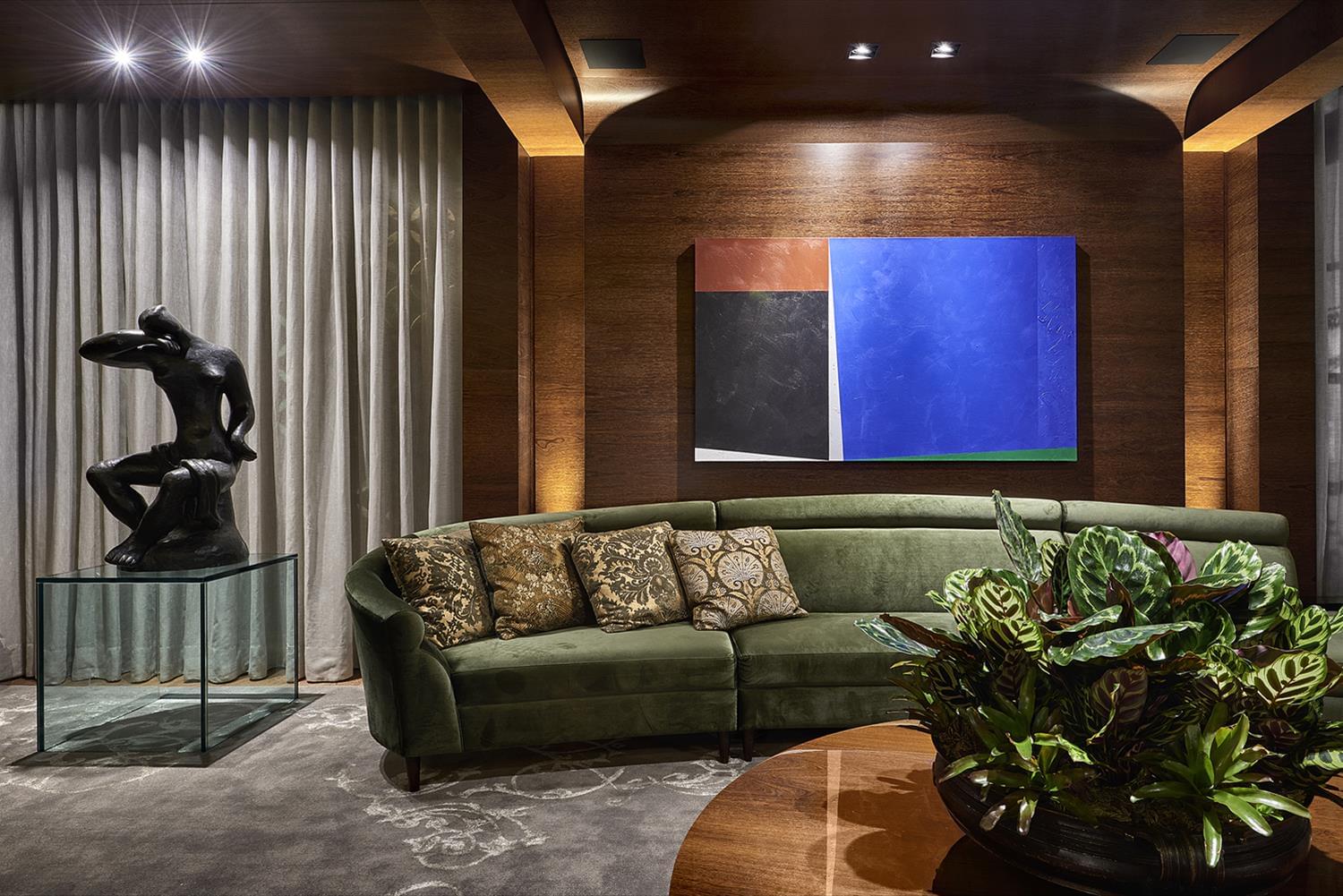 巴西 Sala Lounge e Varanda | 木质与现代的完美结合-3