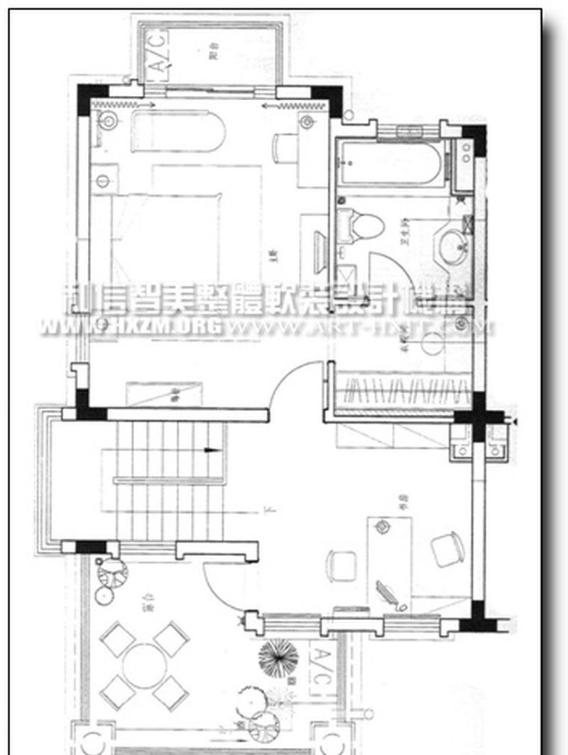 夏湾拿（南入北美）样板间软装设计/样板房软装设计案例-2