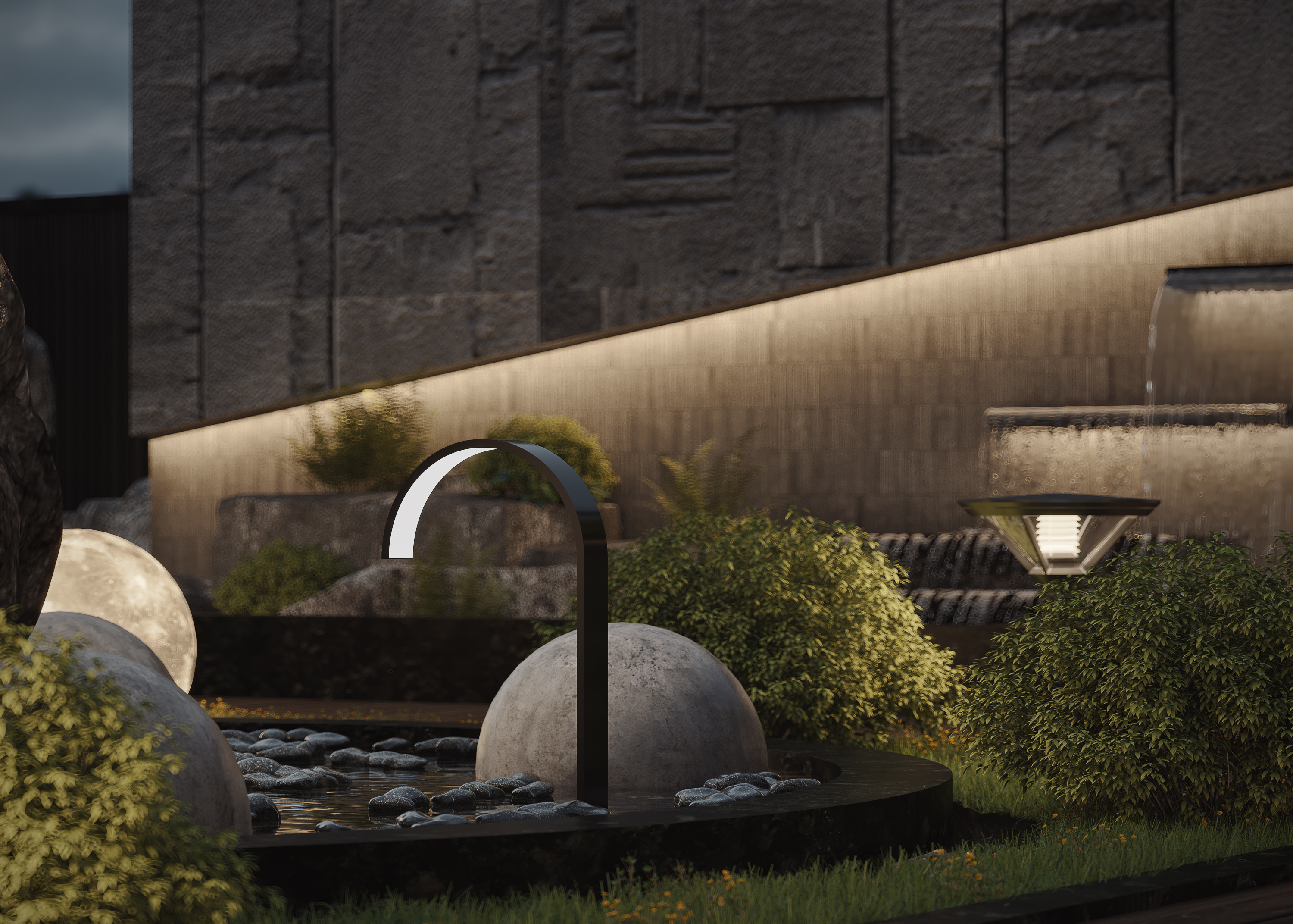 室外园林建筑表现-27