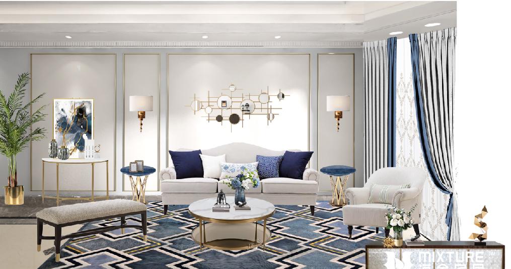 三口之家的高级美式生活空间-13