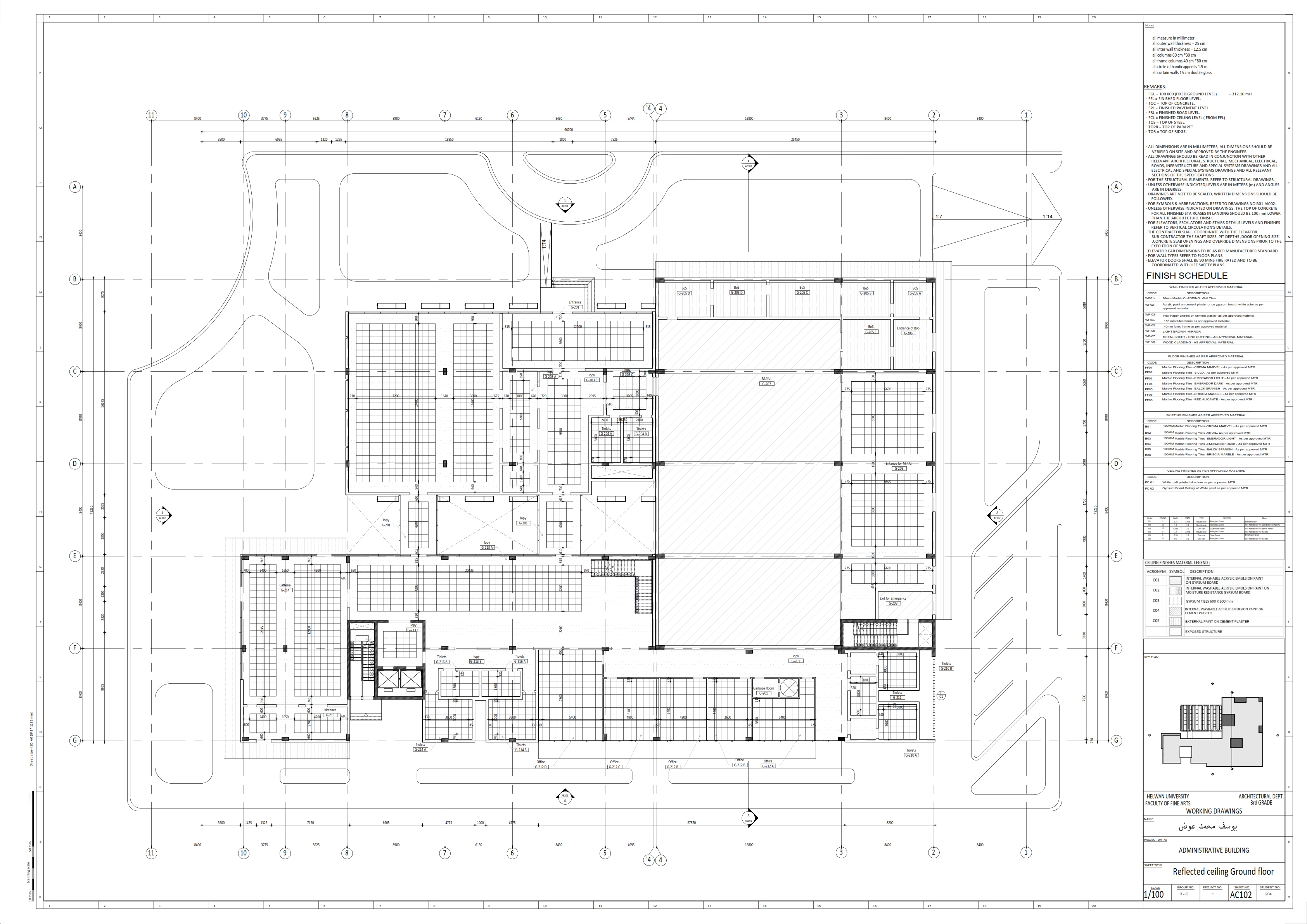 Full Working Drawing (Business administration Building)-14