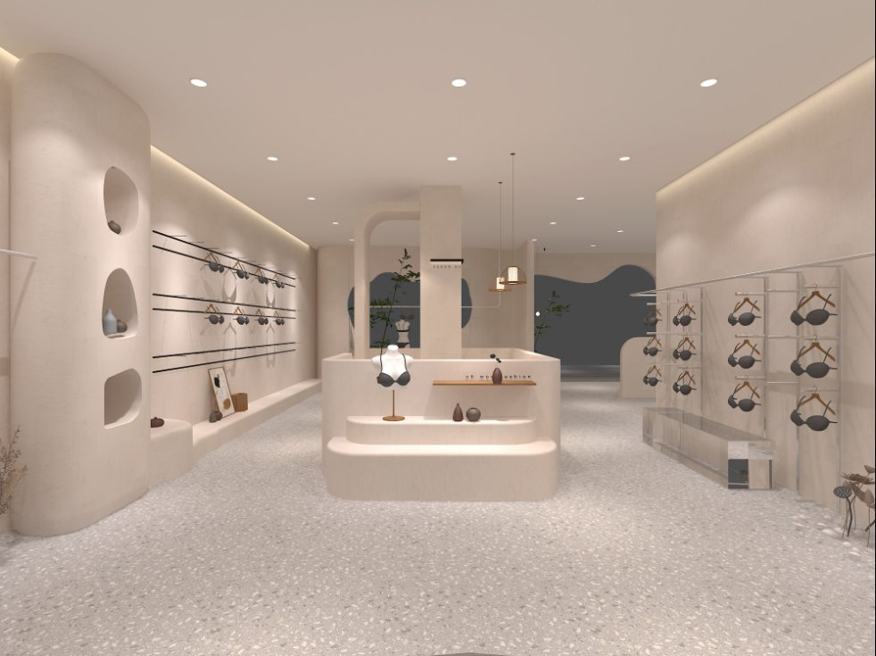 现代简约韩风内衣店设计-3