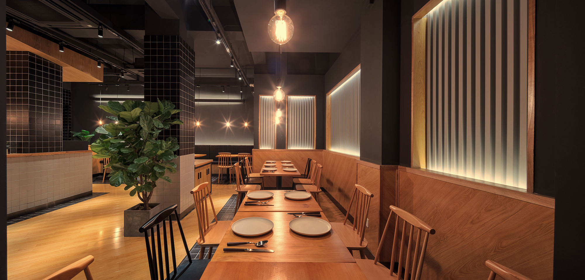 杭州上城区罗德轻食餐厅，百平米精致空间-13