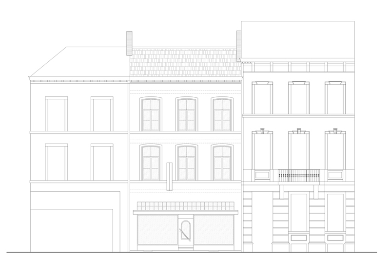 CPAS LIEGE  3 公寓及 1 商业底层建筑翻新丨Binario architectes srl-34