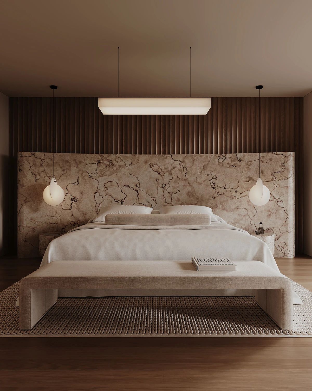 现代原木系奶油风的住宅丨中国-20