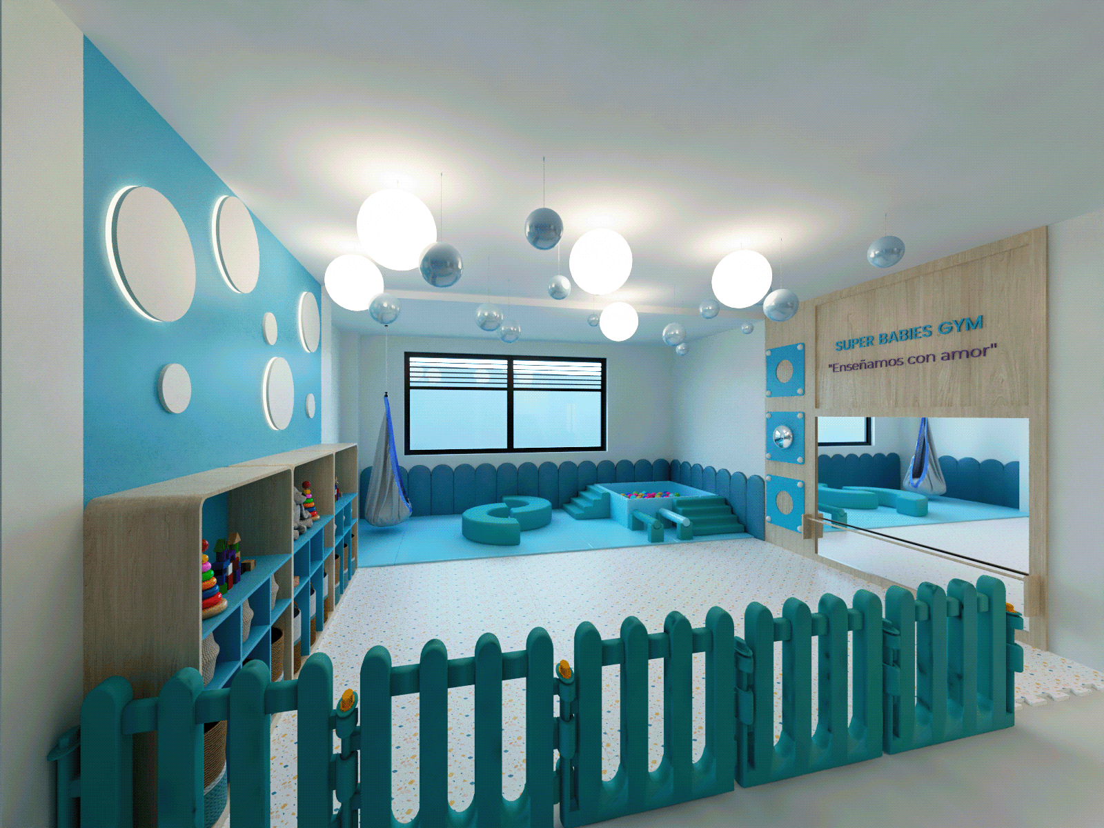 SUPER BABIES GYM室内设计项目-20