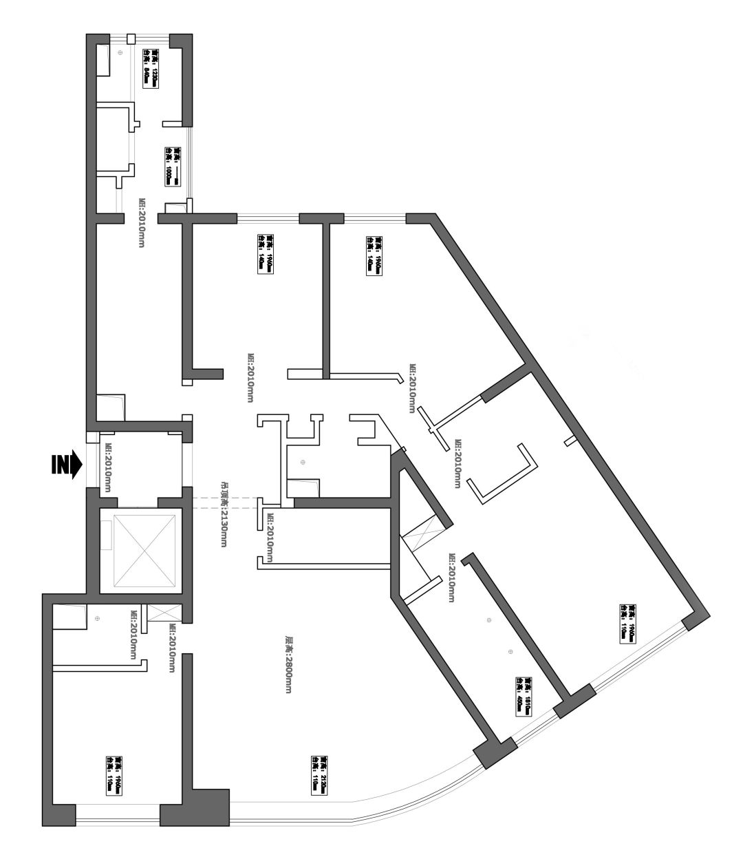 世茂滨江花园 40 万出租房装修，打造大气观景空间-30