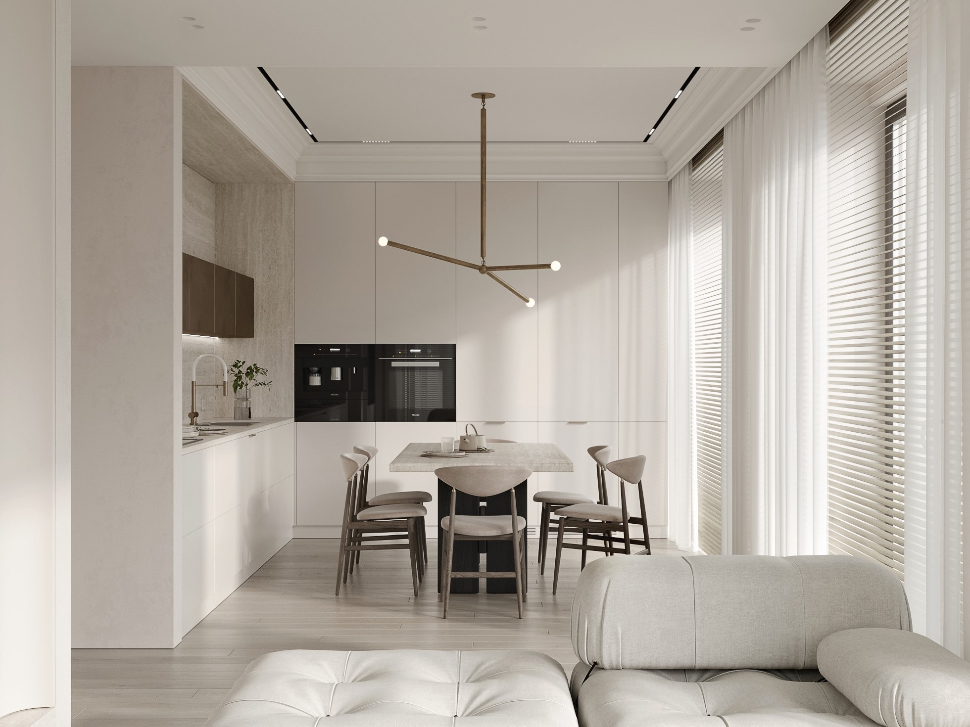 110㎡浅色系住宅设计 让简约更有格调！-4