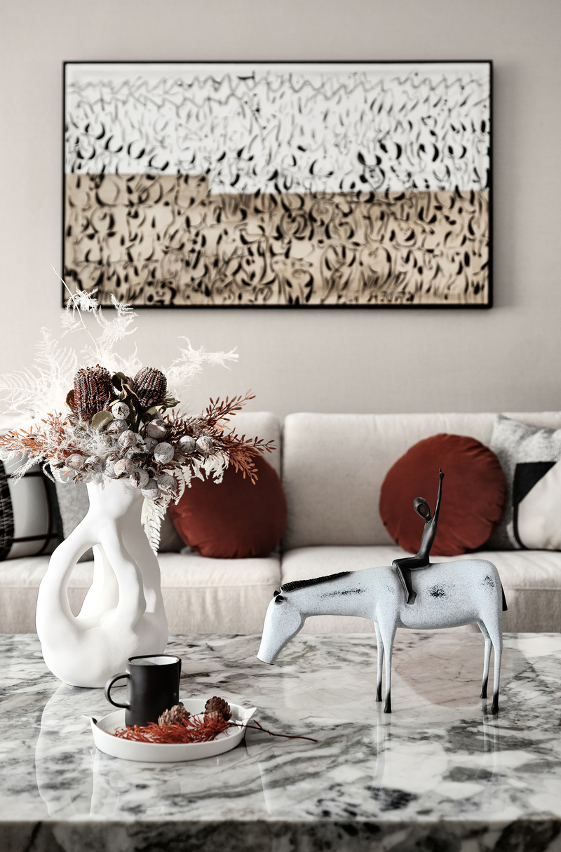 郑州新城玺樾门第118㎡新中式超现代样板间-3