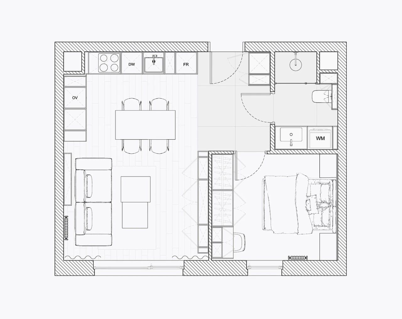 43㎡温馨小宅丨JD Architects-6