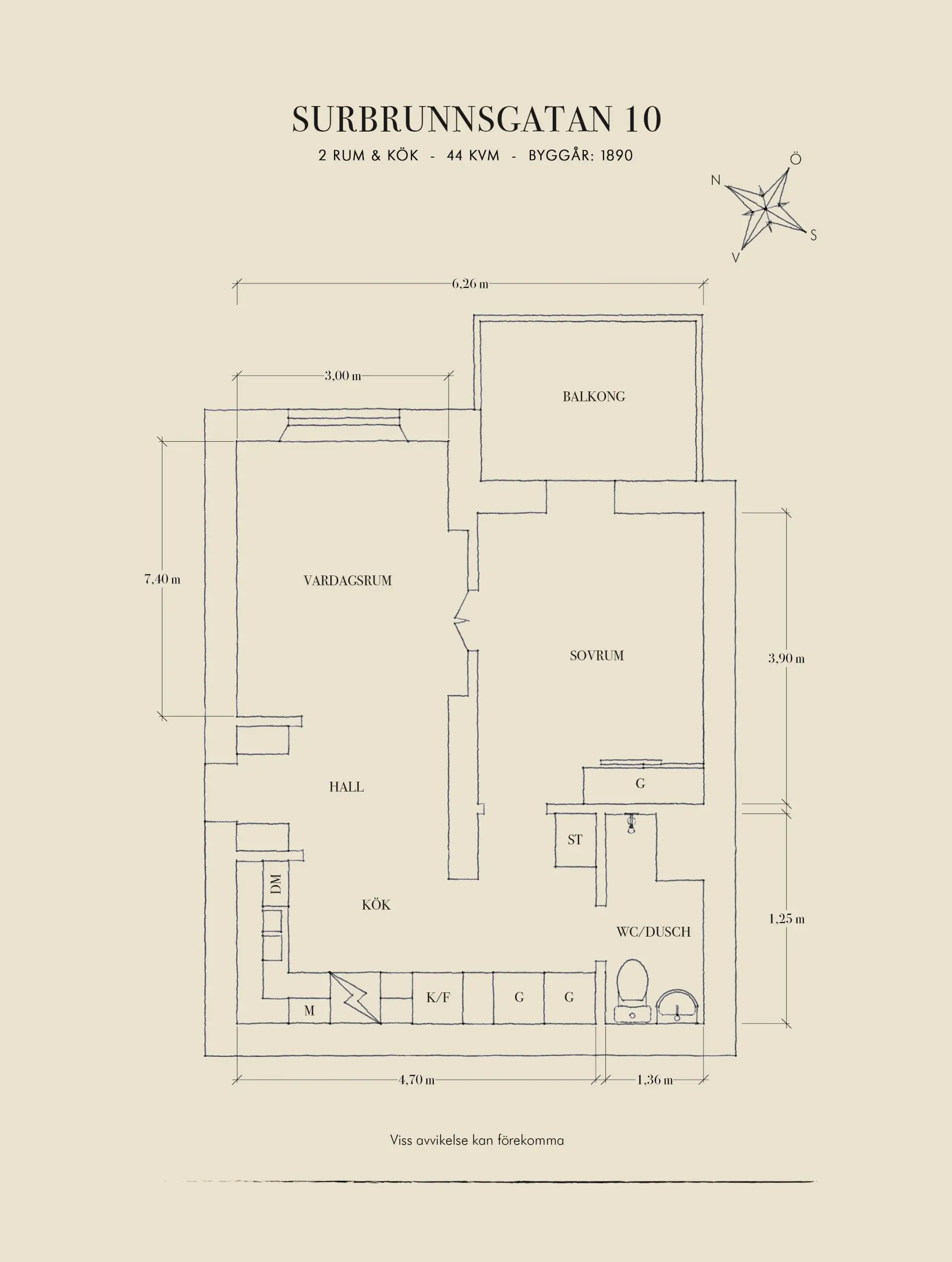 优雅温馨的 44m2 瑞典公寓设计-19