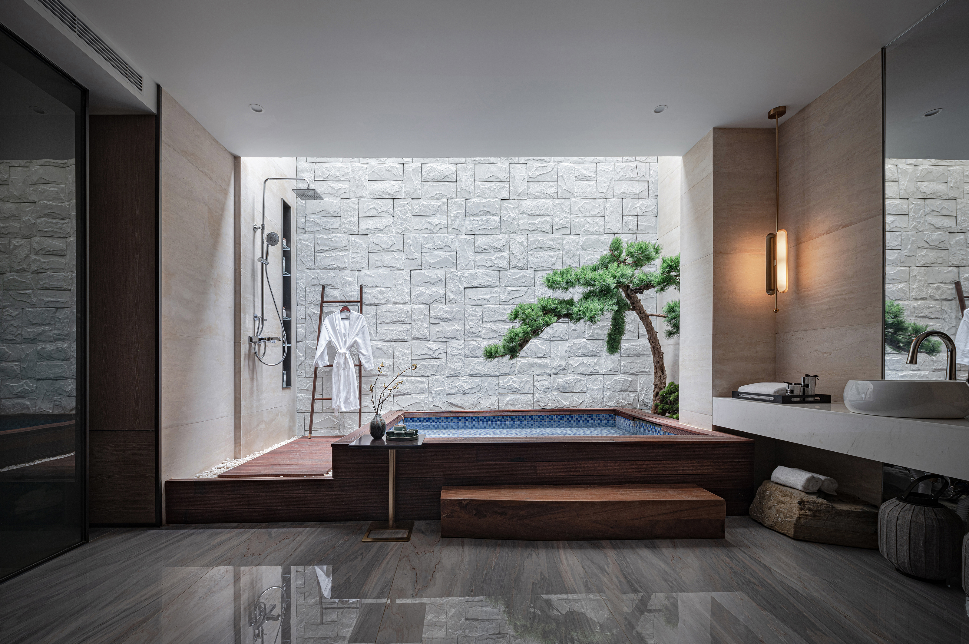 济南雍泉府下叠样板间 | 素雅新中式，融入自然之美-23