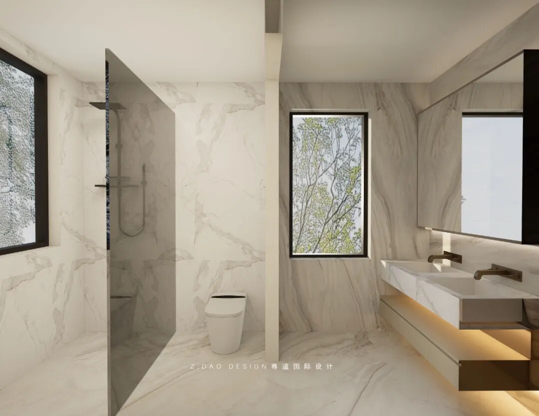 尊道新作|合肥『丽丰璞羽山』500㎡自然主义别墅，让家如有机生命般生长。-296