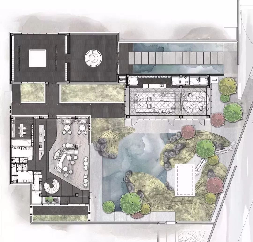 新中式园林之美丨中国上海丨广州观己设计,朗道国际设计,朗庭景观设计-103