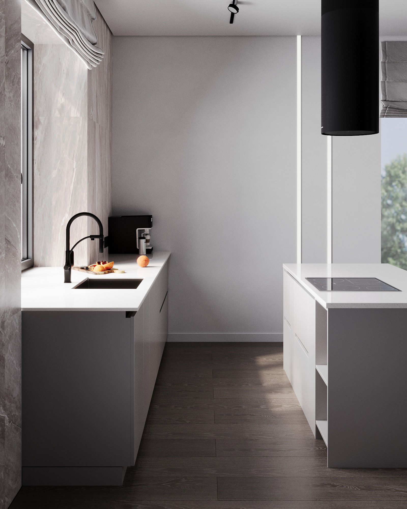 私人住宅厨房客厅设计丨俄罗斯丨Kashirina Julia-5