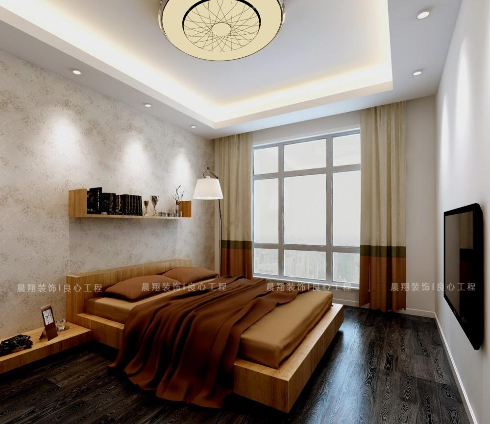 简欧风两居室 | 灰色厨房、暖色客厅、深色卧室-8