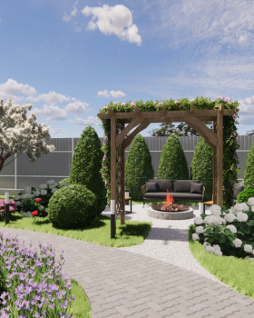 Ландшафтный дизайн 13 соток