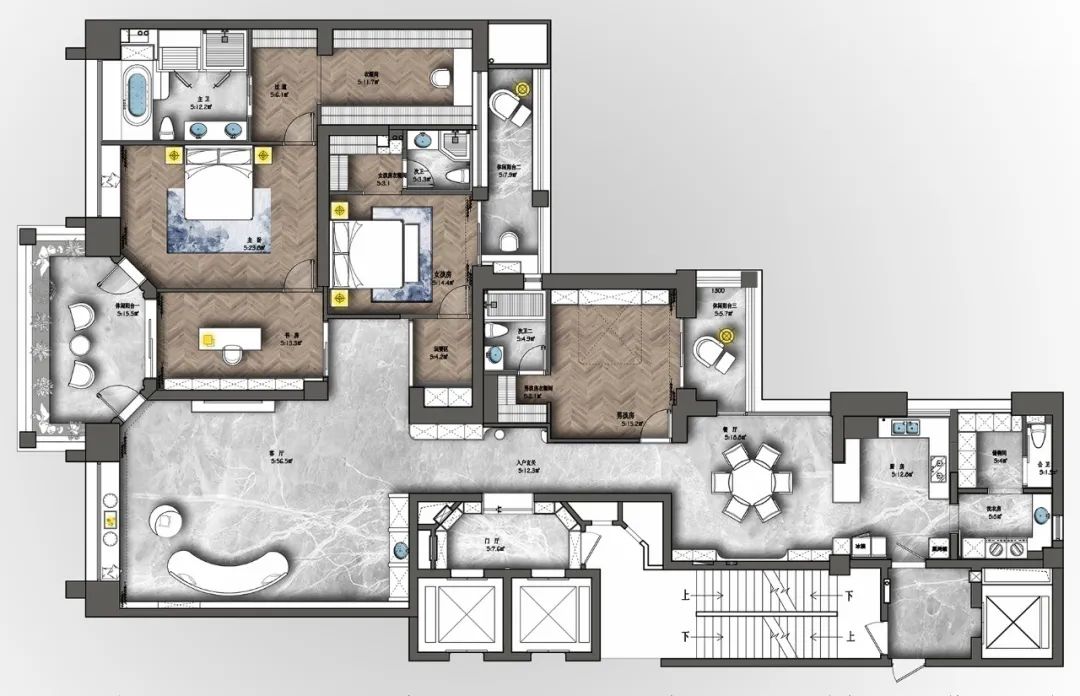 厦门半山私宅 · 现代轻奢风格与亲子空间的完美融合丨中国厦门丨厦门威尔思装饰-11
