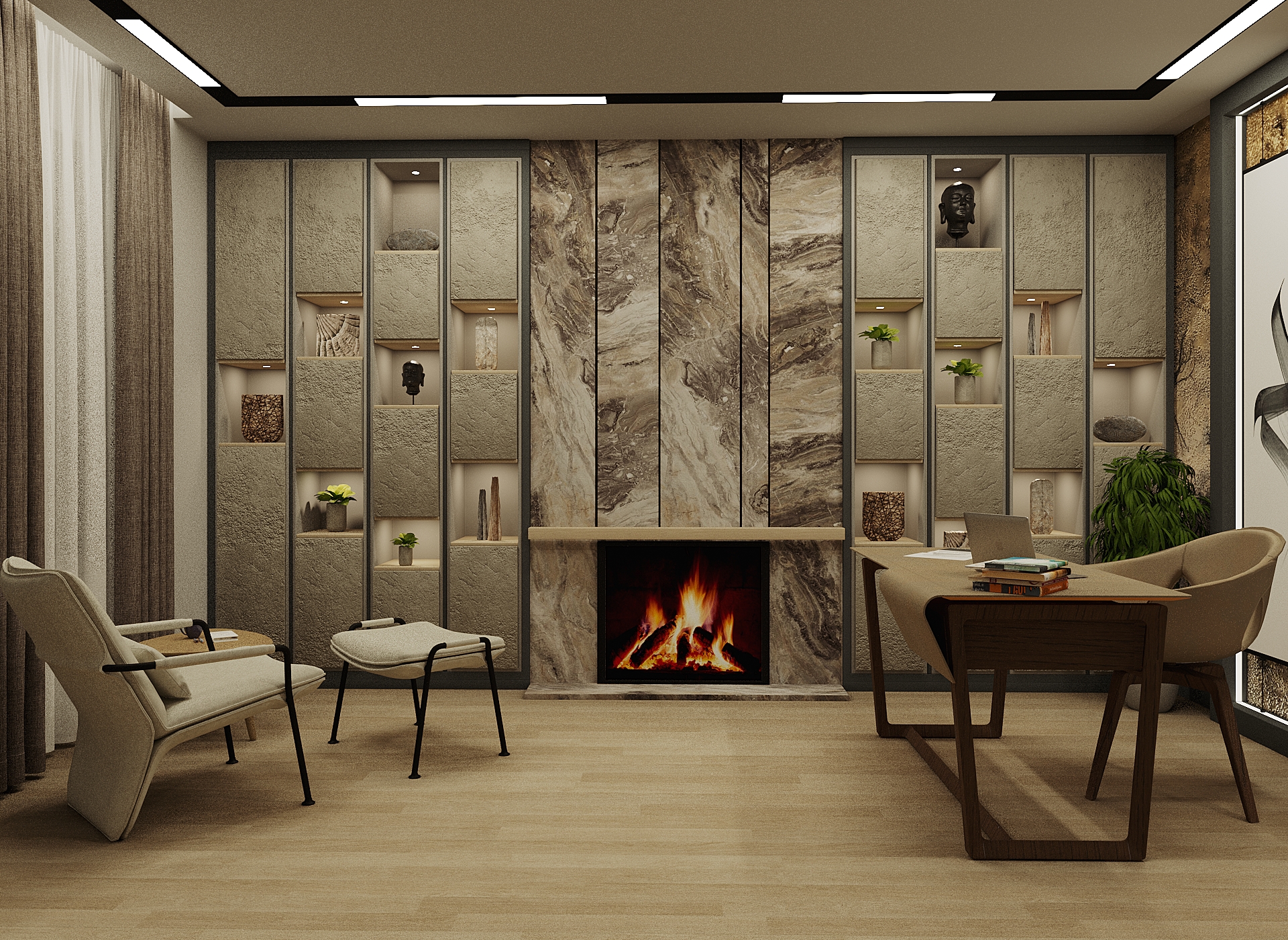 E.N. WORKING ROOM DESIGN HOUSE PROJECT (ALTERNATİF 2)-5