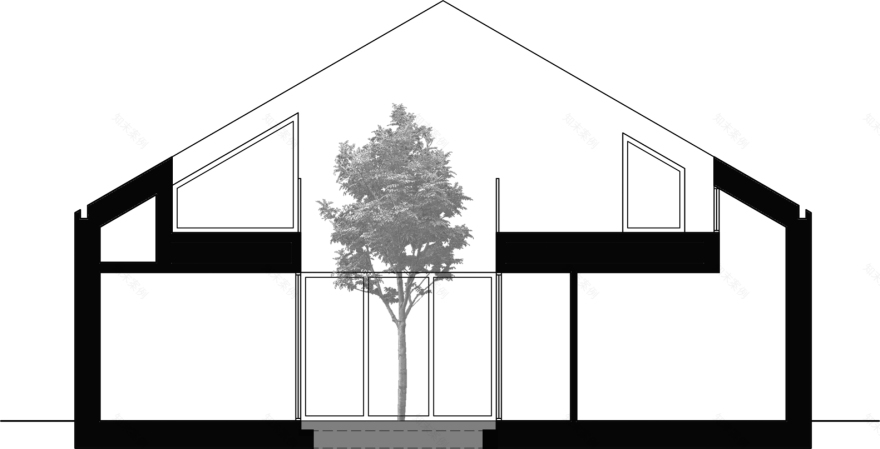 波兰南部森林中的现代简约住宅-75