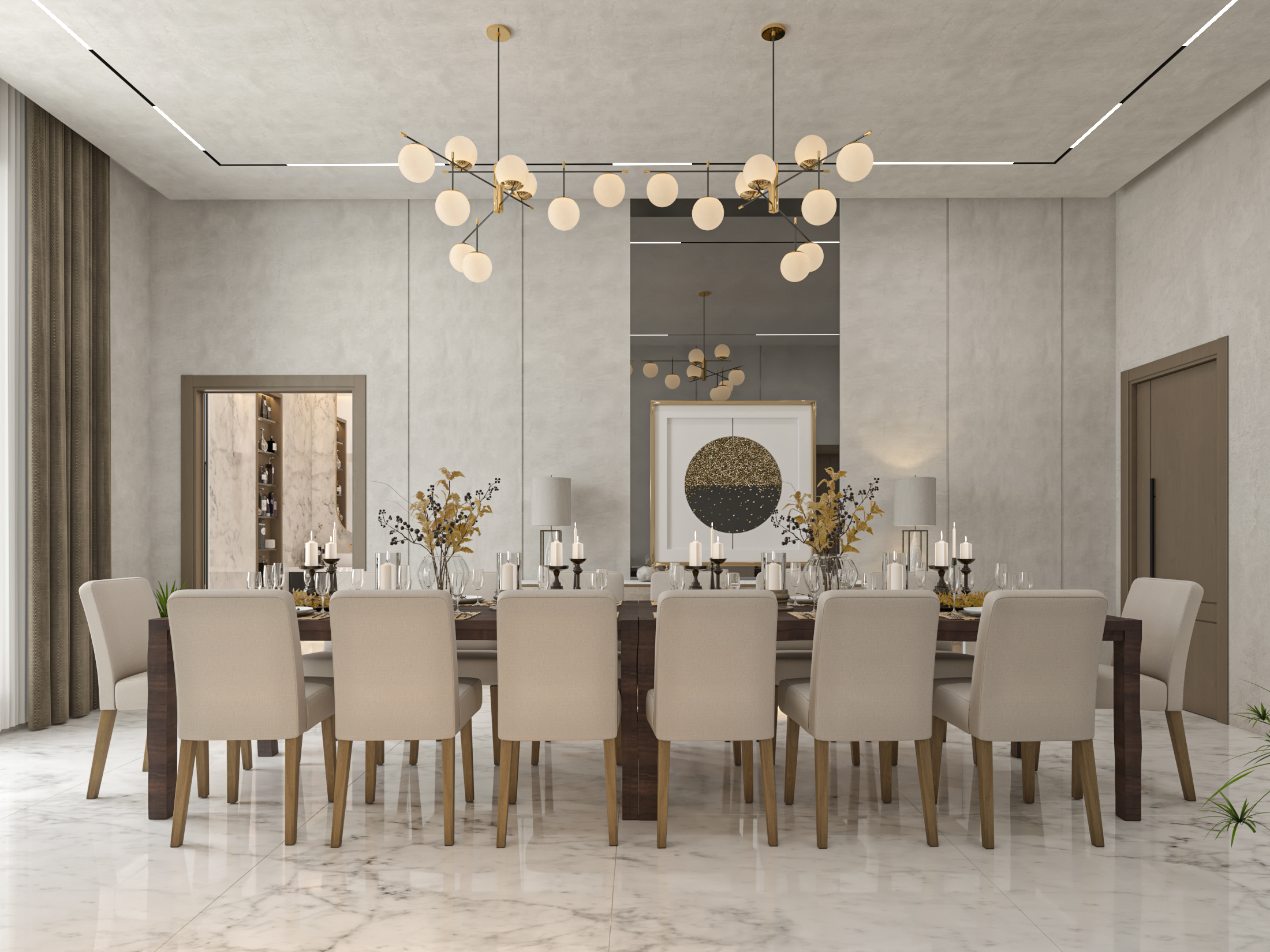 Modern villa - living-1