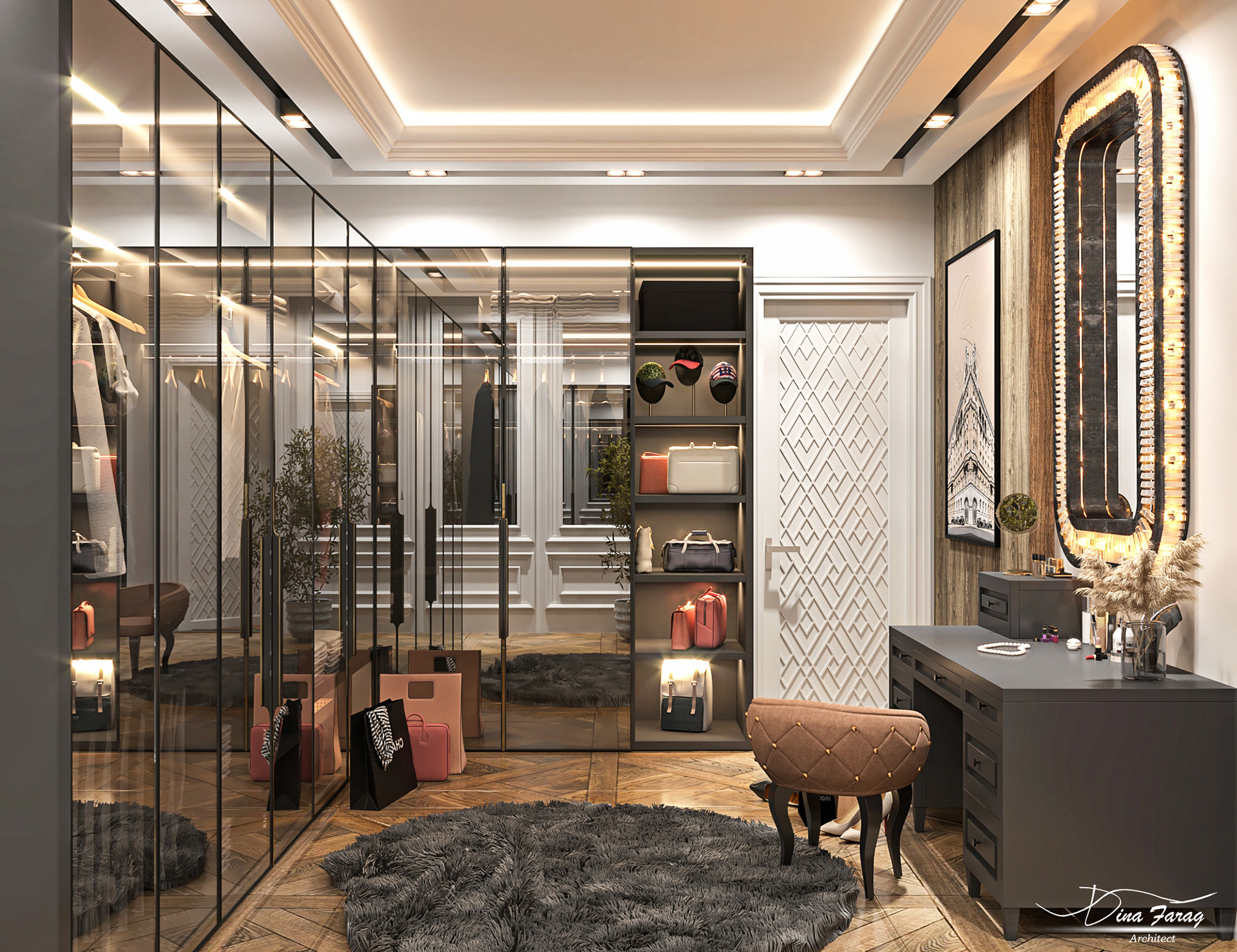 私人别墅主卧室内设计丨也门-7