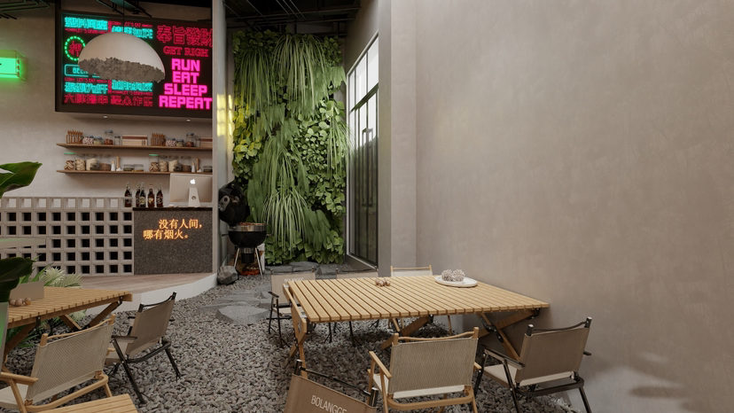 张家口尚峰负一露营风烧烤-3