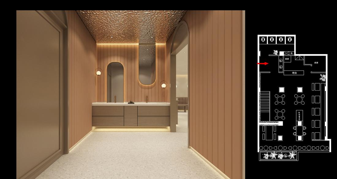 现代工业风格餐厅设计-9