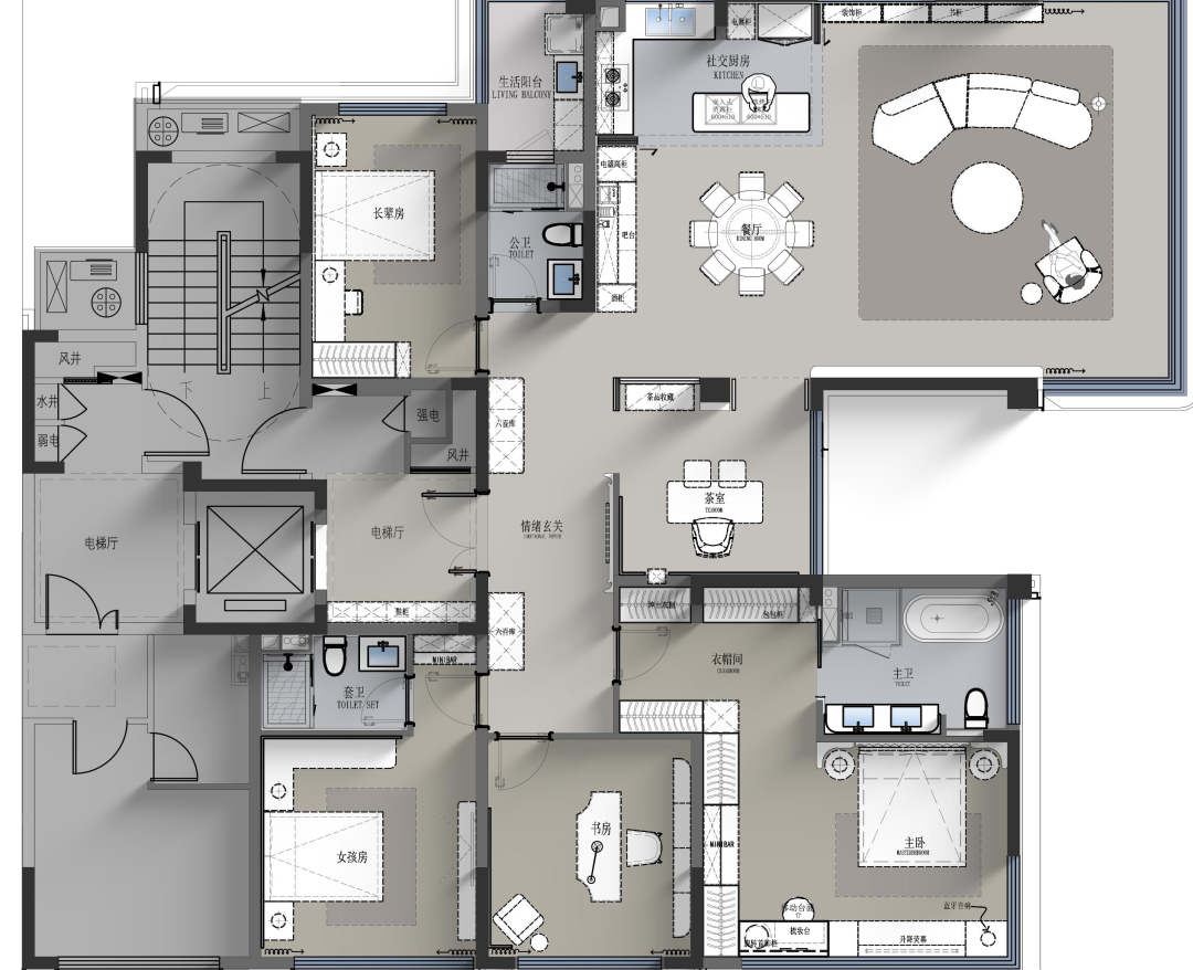 ·西城云著 243m²&186m²样板间丨中国宜昌丨深圳市蜜尔室内艺术设计有限公司-109