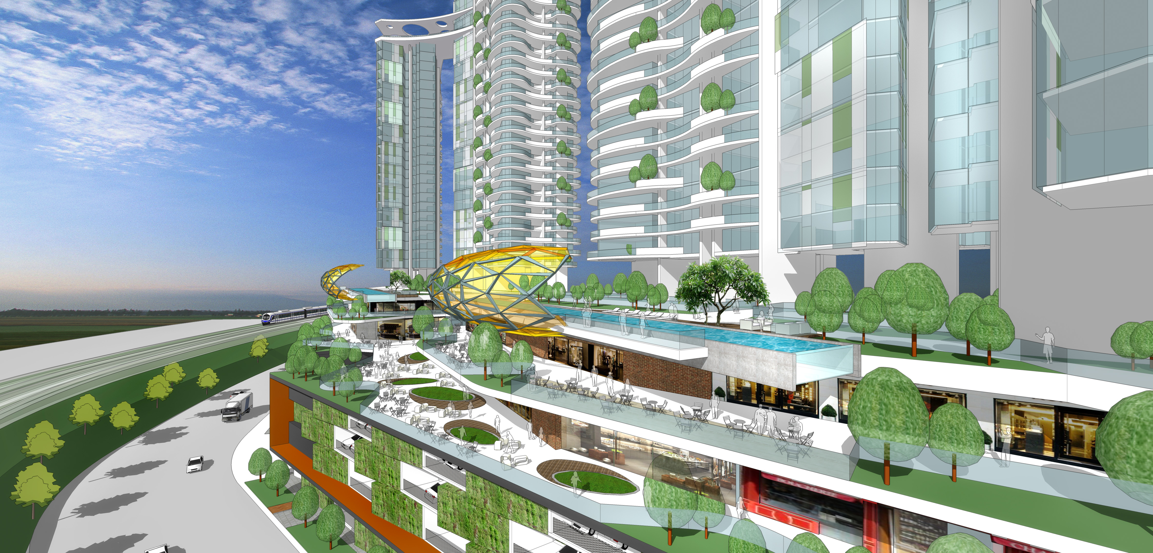 混搭风开发与总体规划 | 多业态综合体设计展示-15