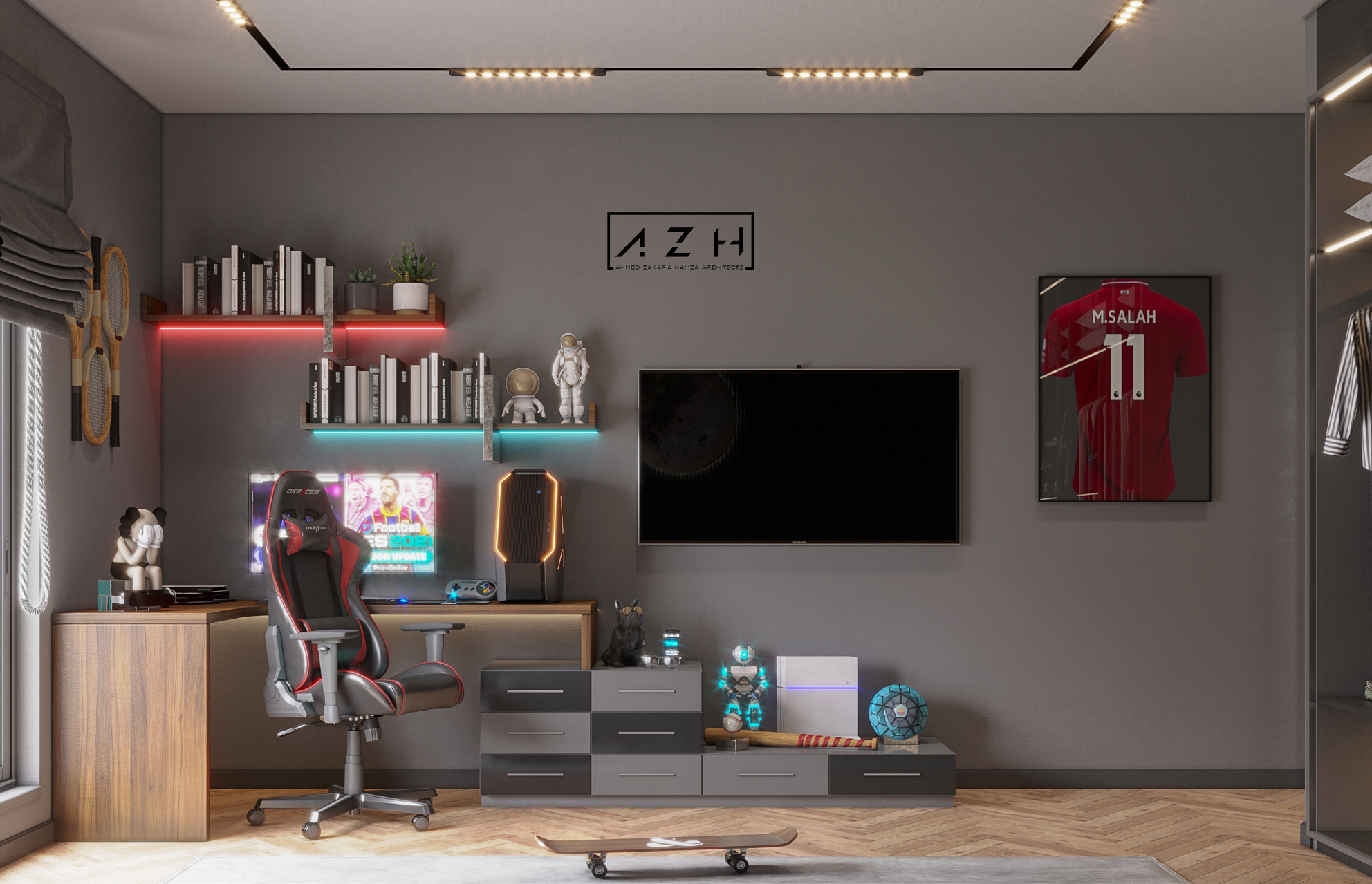 现代卧室设计丨埃及开罗丨Ahmed Zakaria Hamza-11