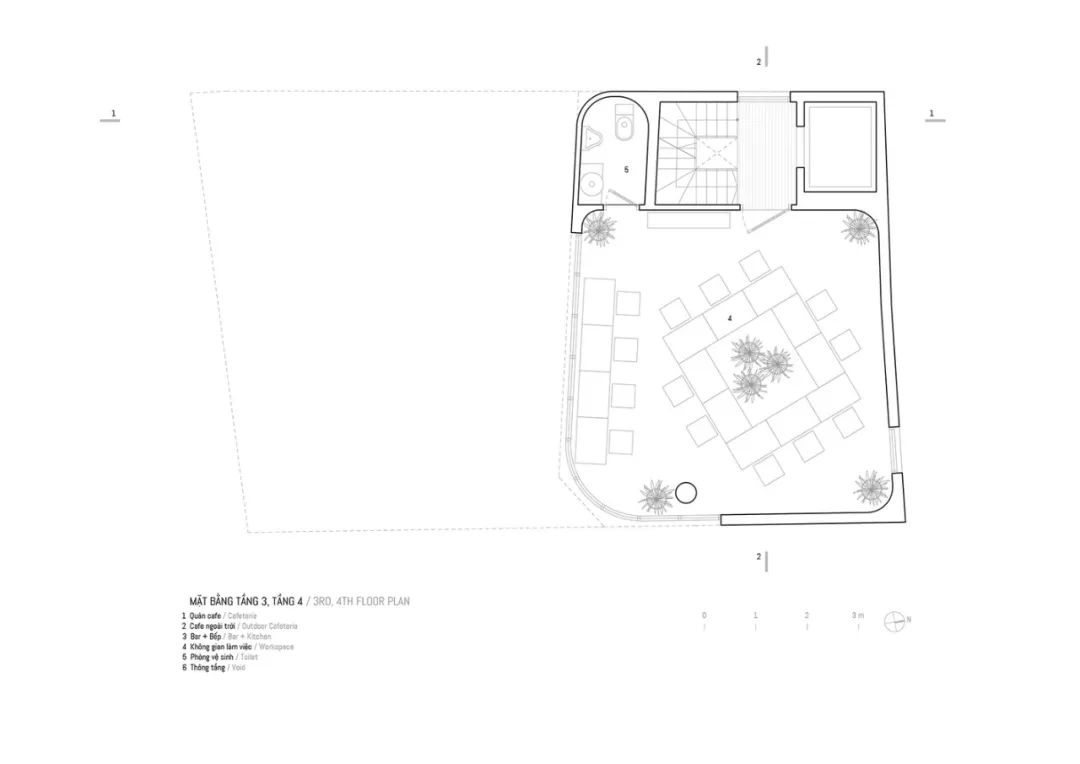 越南 420m²综合咖啡楼设计,打造自然与商业的完美融合-36
