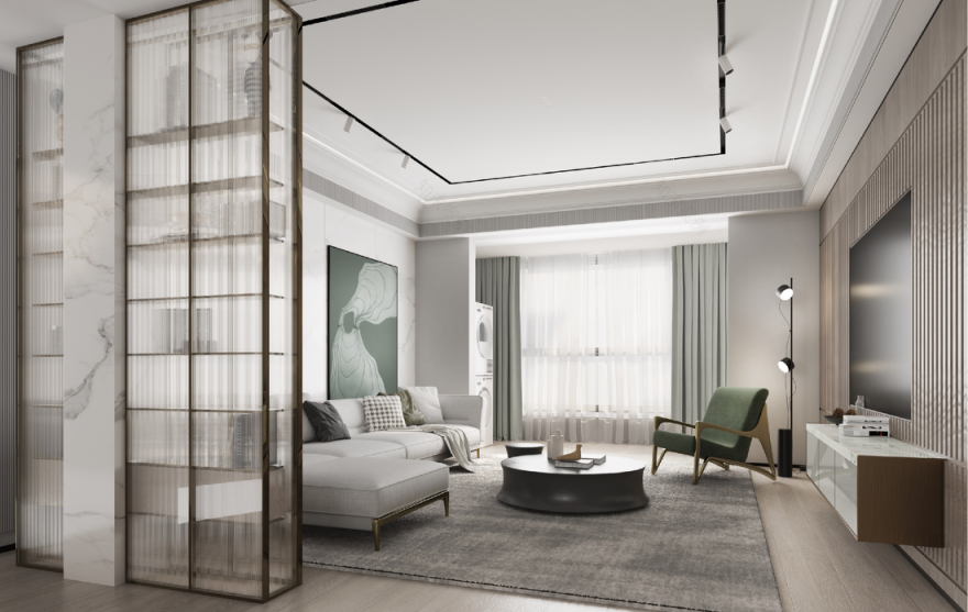 128 平米北欧风格设计-0