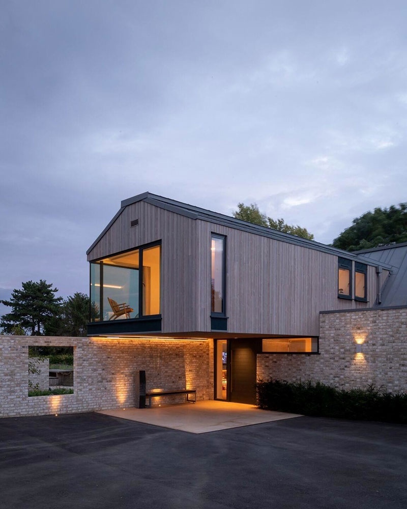 英式现代乡村别墅，玻璃幕墙融入自然-24