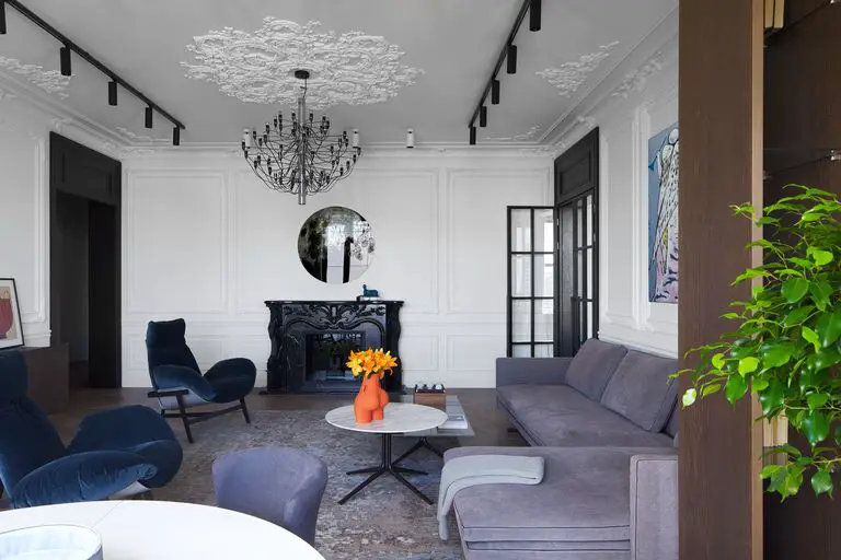 巴黎风尚 · 哈萨克斯坦的优雅家庭公寓-3