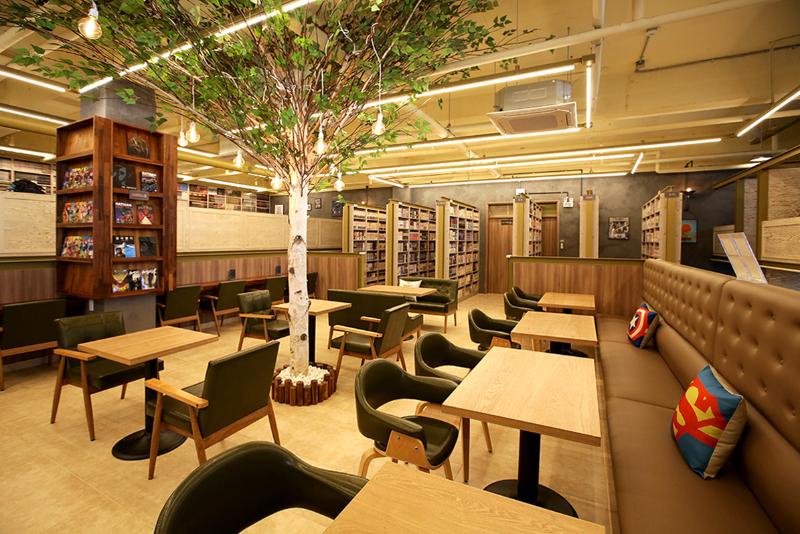 温馨 150 平漫画咖啡厅设计-4