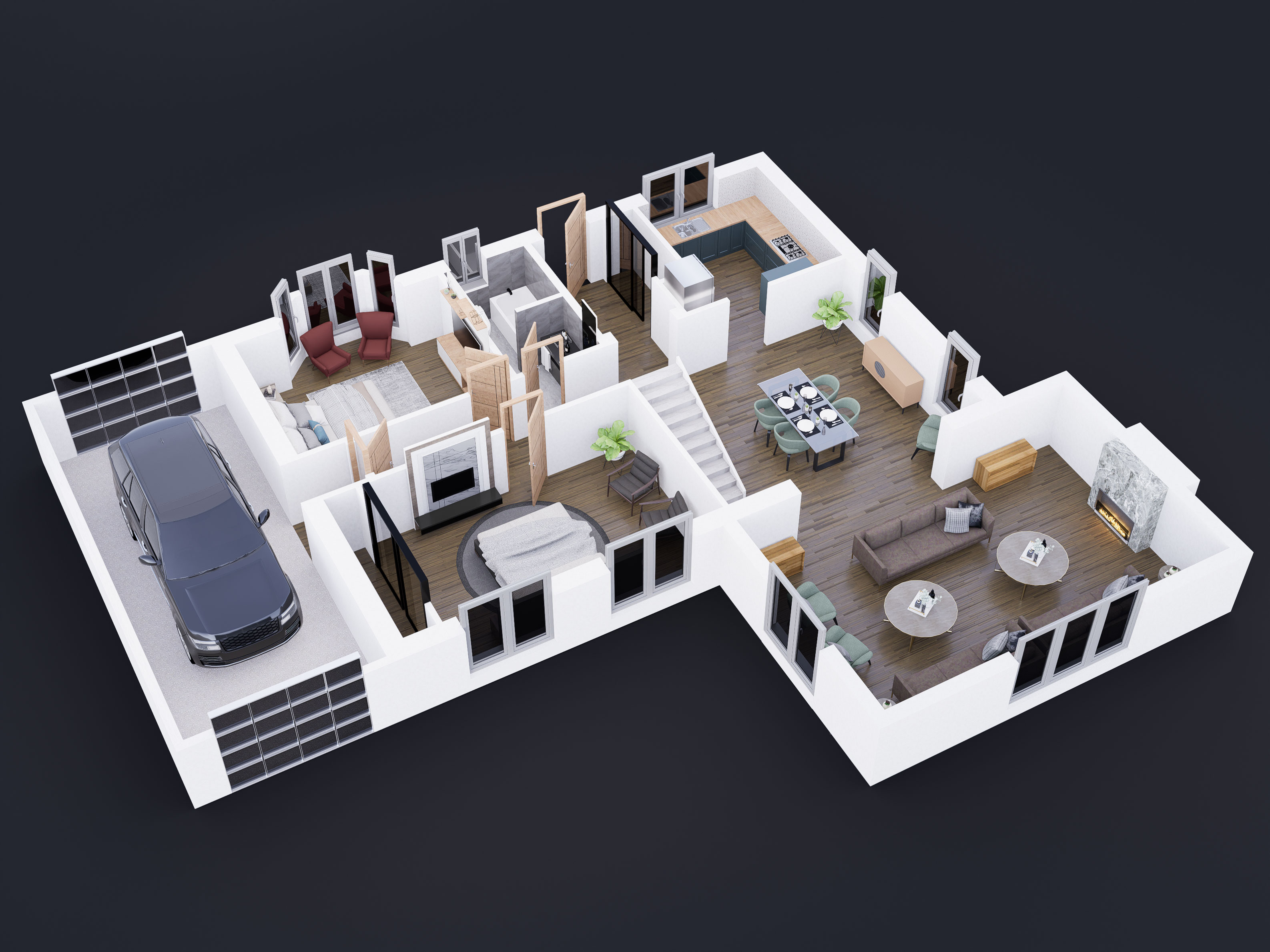 House 3D floor plan-5