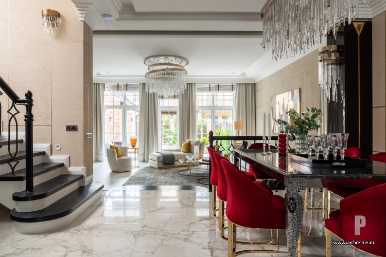 波罗的海带节日氛围的三层艺术装饰风格联排别墅丨俄罗斯加里宁格勒丨Чашкина Алена（恰什金娜·阿琳娜）-17