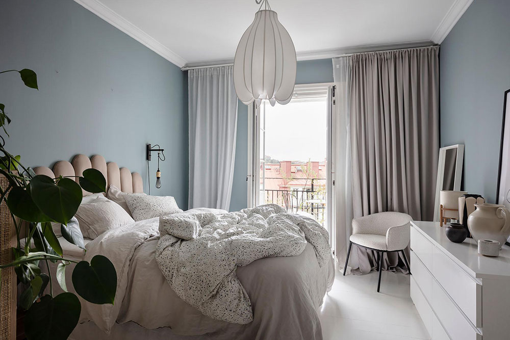 白色斯堪的纳维亚风格公寓-25