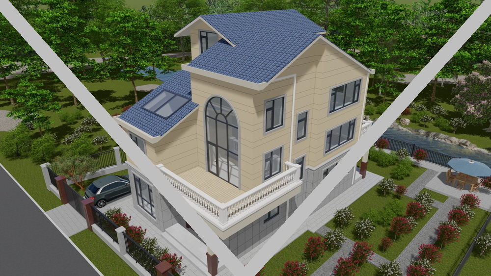 别墅门窗装修效果图 F137-5