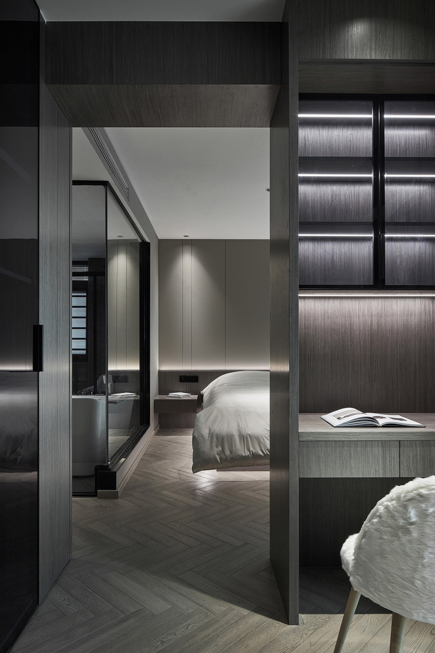 江景楼王酷黑大平层设计丨中国福州-28