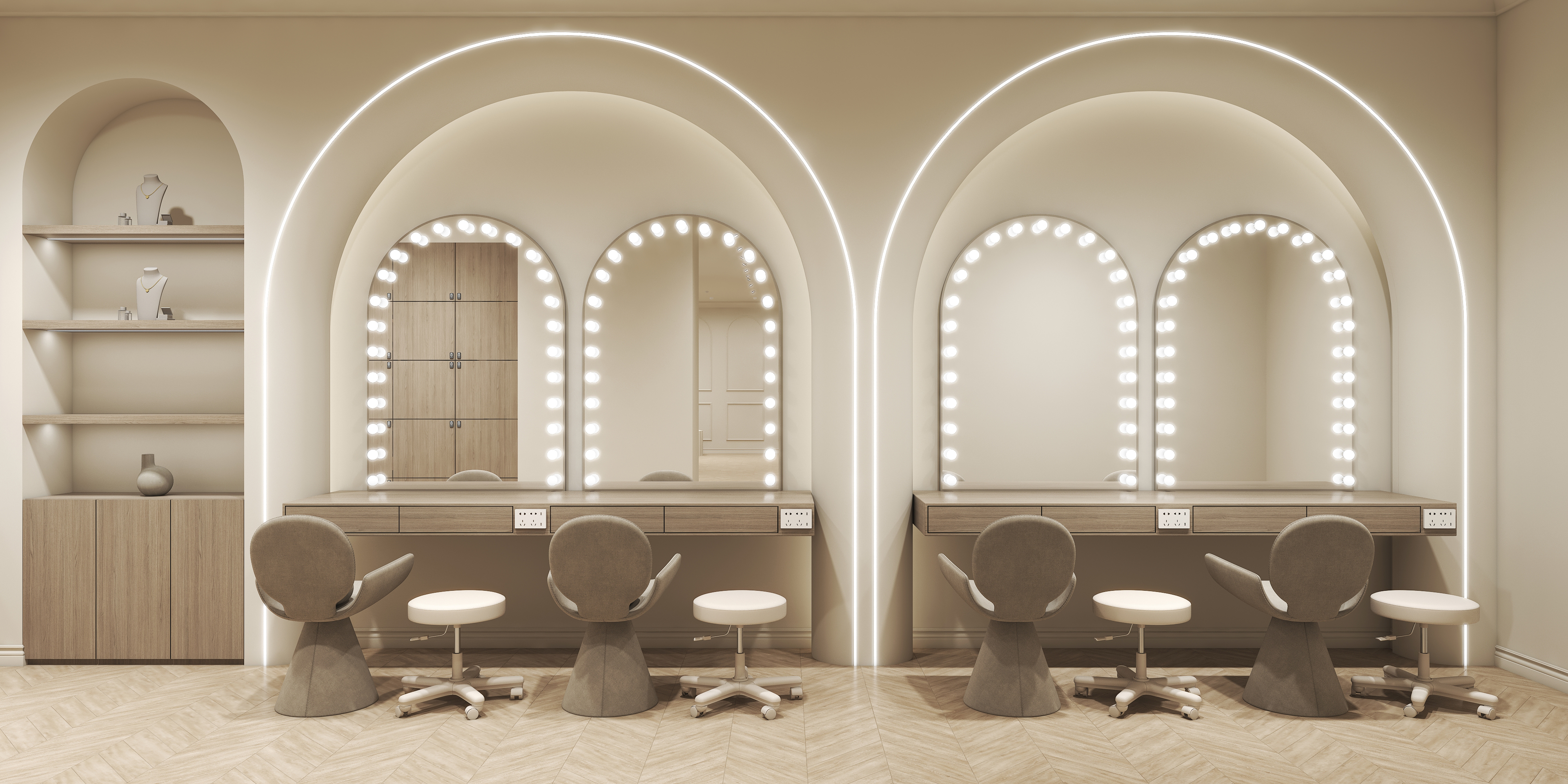 轻法式礼服馆设计-7