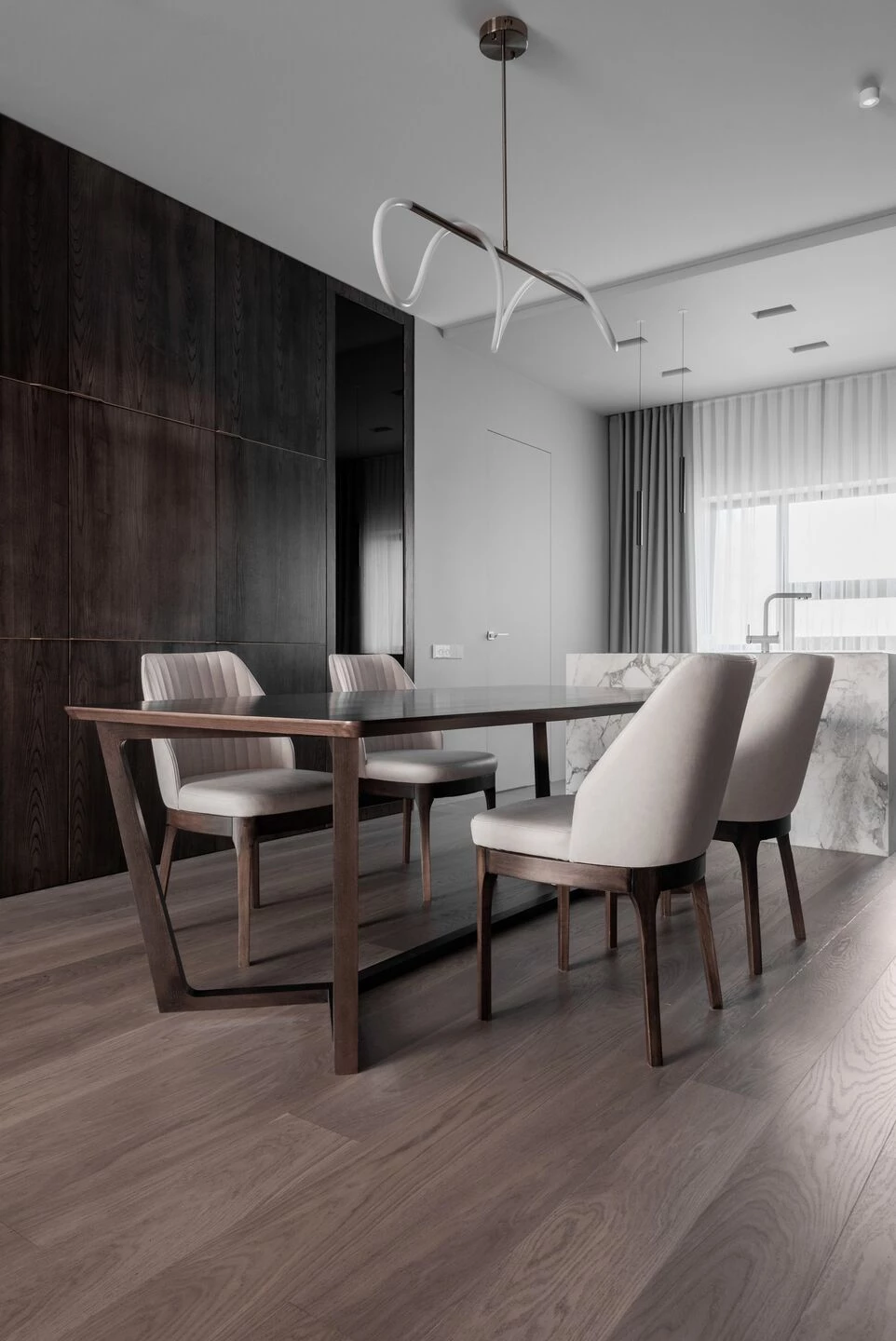 Philosophy of moderation neoclassical apartment-16